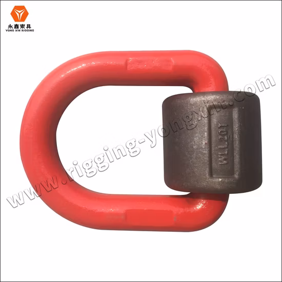 China Manufacturer Alloy Steel G80 Linked Ring Forged Weld-on 5/8" Tie Down D Ring Truck Trailer Tie Down Ring|Lifting Ring|Sling Ring|Rigging Hardware Ring