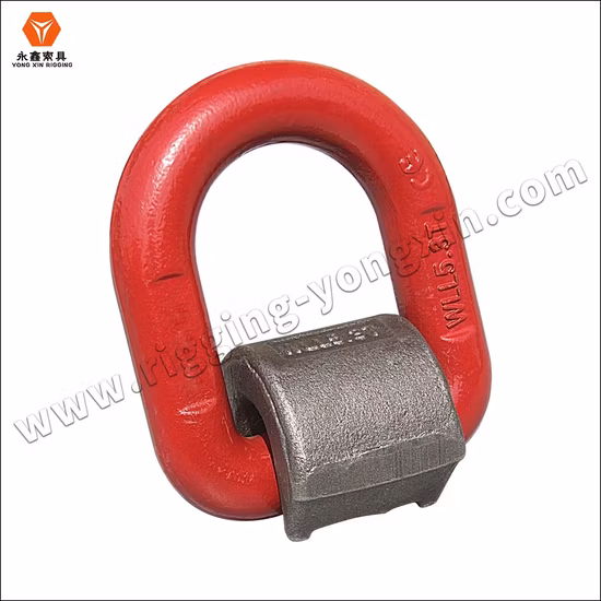 China Manufacturer Alloy Steel G80 Linked Ring Forged Weld-on 5/8" Tie Down D Ring Truck Trailer Tie Down Ring|Lifting Ring|Sling Ring|Rigging Hardware Ring