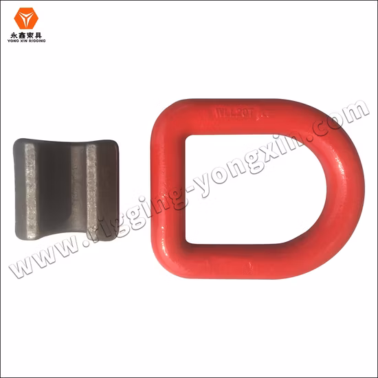 China Manufacturer Alloy Steel G80 Linked Ring Forged Weld-on 5/8" Tie Down D Ring Truck Trailer Tie Down Ring|Lifting Ring|Sling Ring|Rigging Hardware Ring