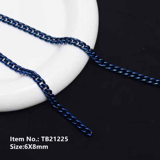 금에 의하여 도금되는 스테인리스 물 증거 보석 단 하나 진주 허리 몸 사슬