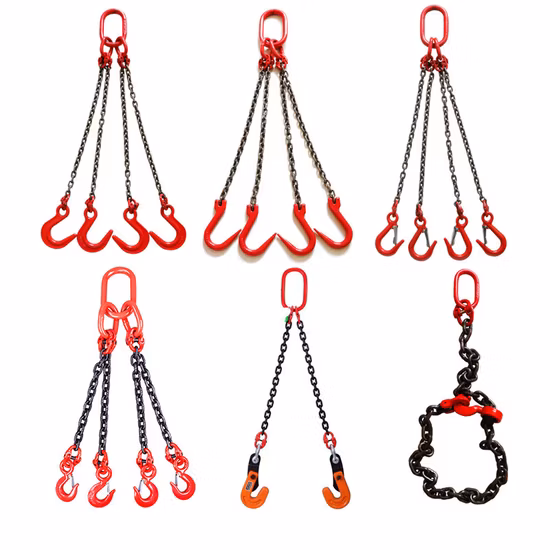 G100 G80 체인 슬링 부품 조립